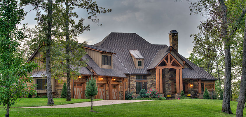 A house with stone masonry.