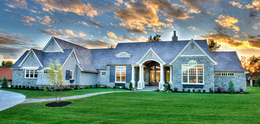 A house with stone masonry.