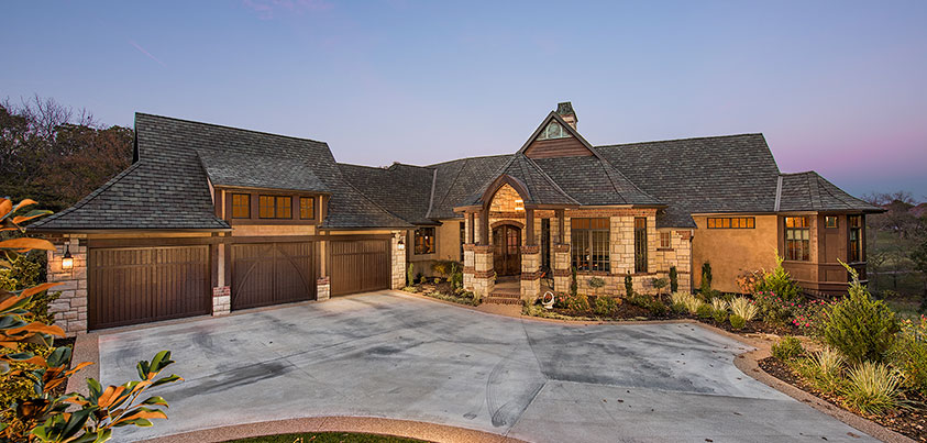 A house with stone masonry.