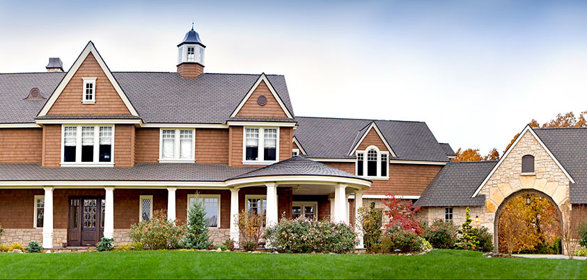 A house with stone masonry.